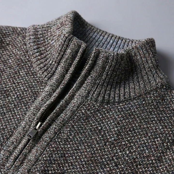 Elevate Your Style | Mock Neck Sweater with Half Zipper Design | Comfortable Knit for Versatile Wear 5