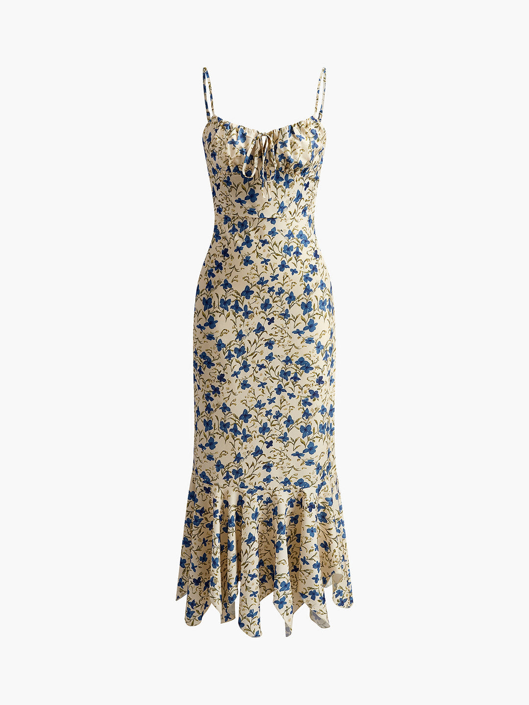 Floral Maxi Dress | Elegant Sleeveless Design with Knotted Detail for Effortless Style 5
