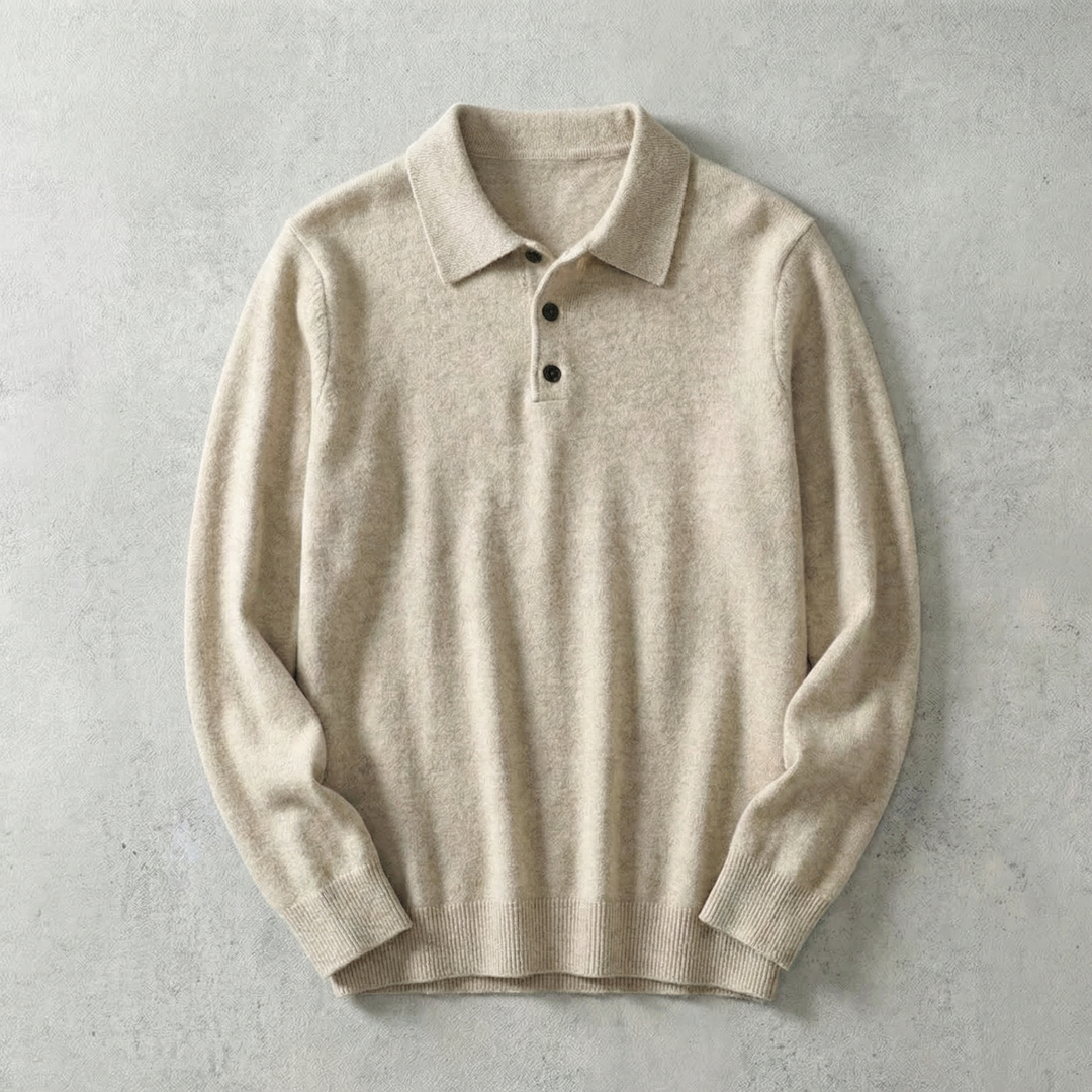 Florence Collection | Knit Pullover Sweater with Stylish Lapel | Slim Fit for Elegant Comfort 0