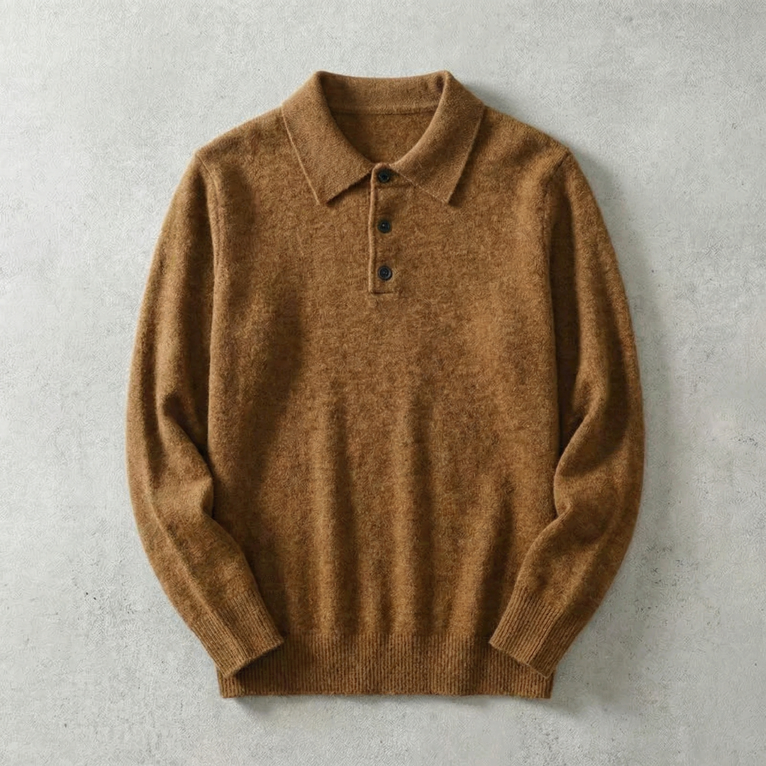 Florence Collection | Knit Pullover Sweater with Stylish Lapel | Slim Fit for Elegant Comfort 1