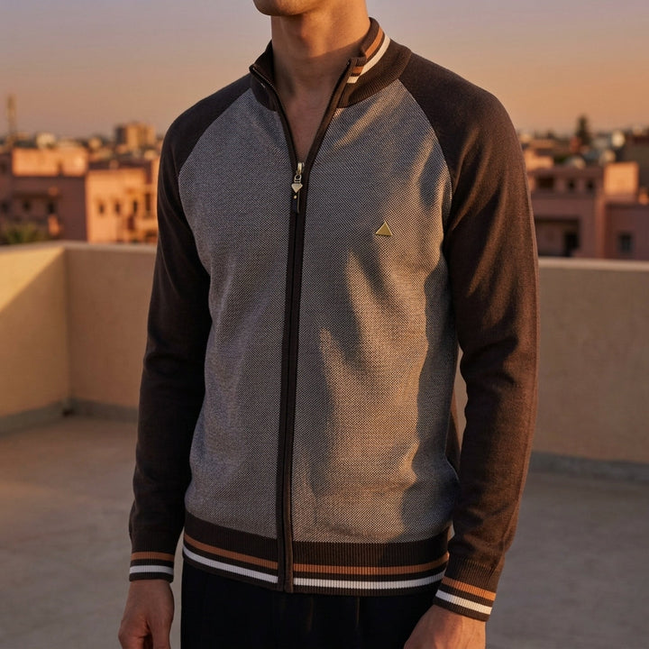 Fynovelle | Men's Cardigan with Premium Cotton Blend | Stylish Layering for Modern Comfort 1