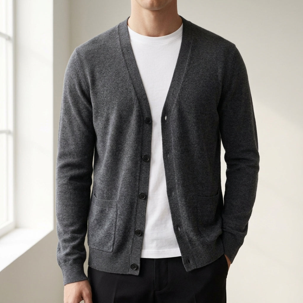 Gervaine Collection | Knitted Cardigan Sweater with V-Neck Design | Lightweight Layering Piece for Comfort and Style 5