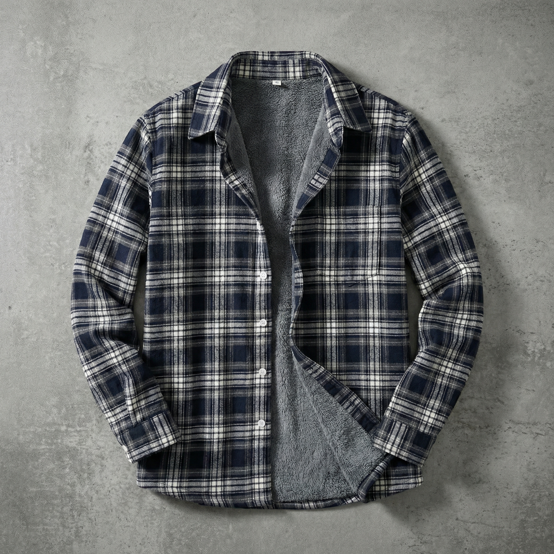 Helsinki | Fleece Shirt with Stylish Plaid Design | Warm & Comfortable Layering 0