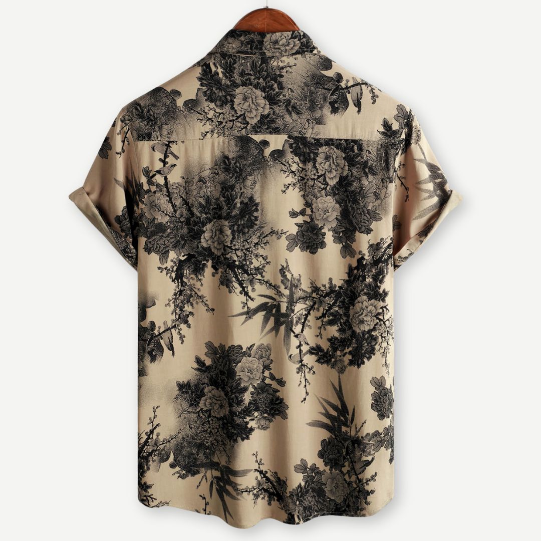 Inkwell Blossom Shirt | Lightweight Floral Top with 4-Way Stretch | Perfect for Casual Comfort 1