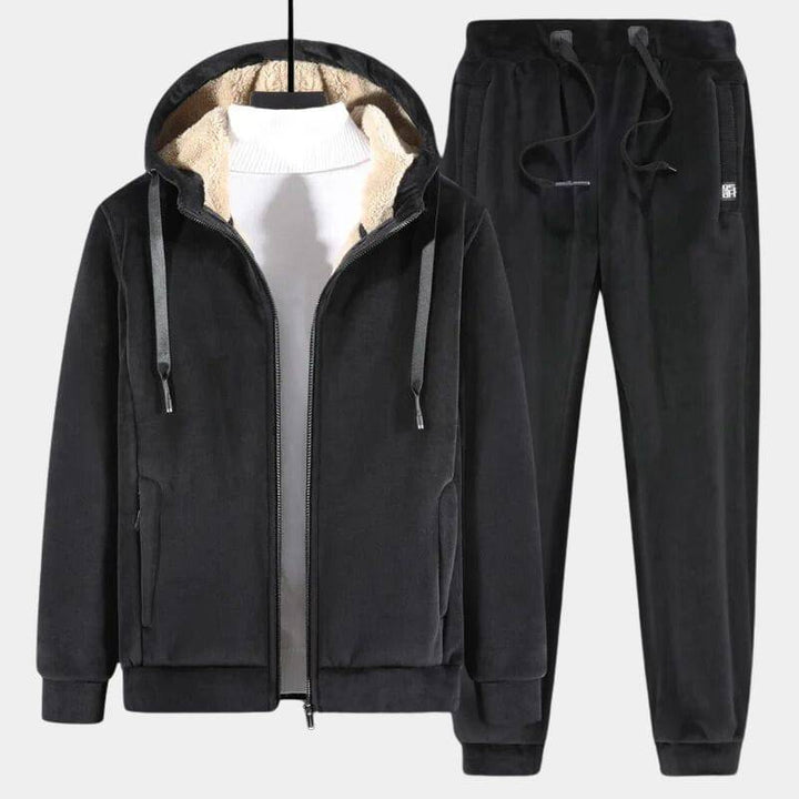 Luvin Blanc | Two-Piece Cotton Cashmere Set with Lamb Velvet Lining | Ultimate Comfort for Lounging and Layering 2