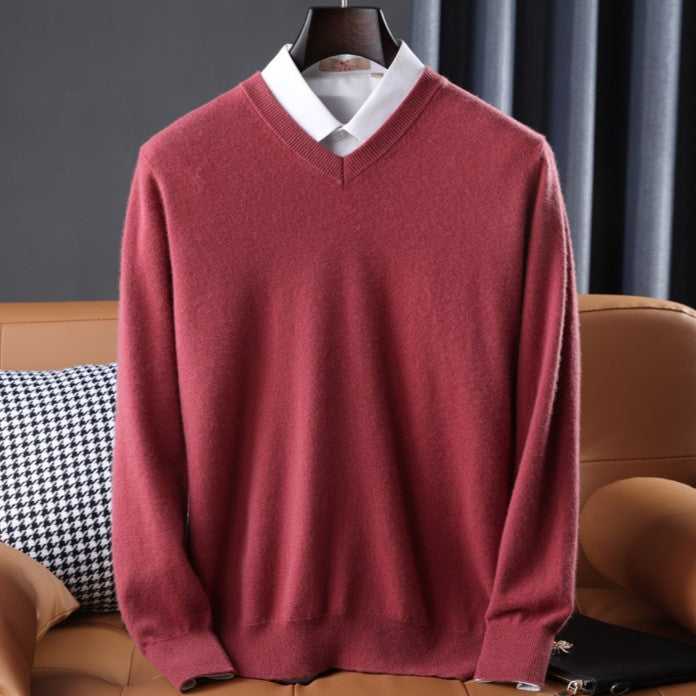 Luxurious Cashmere Blend V-Neck Sweater with Impeccable Fit | Ultra-Soft Comfort in 7 Colors 1