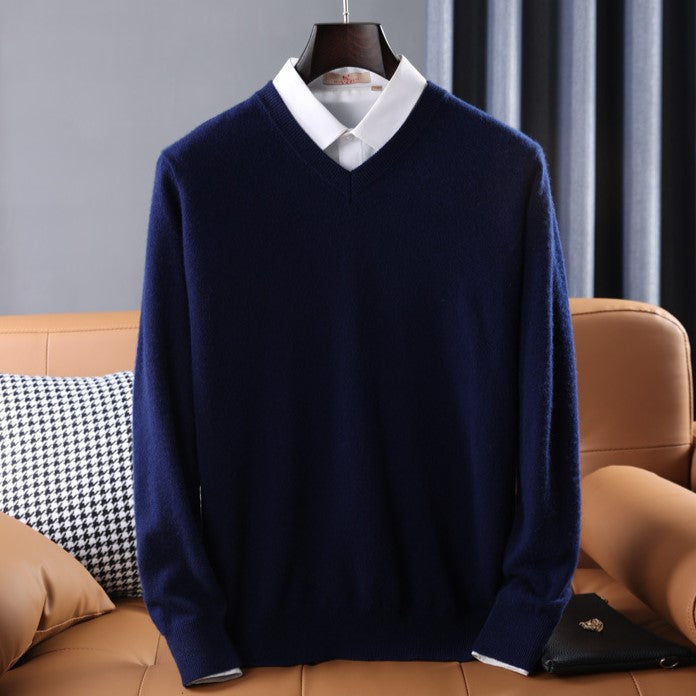 Luxurious Cashmere Blend V-Neck Sweater with Impeccable Fit | Ultra-Soft Comfort in 7 Colors 2