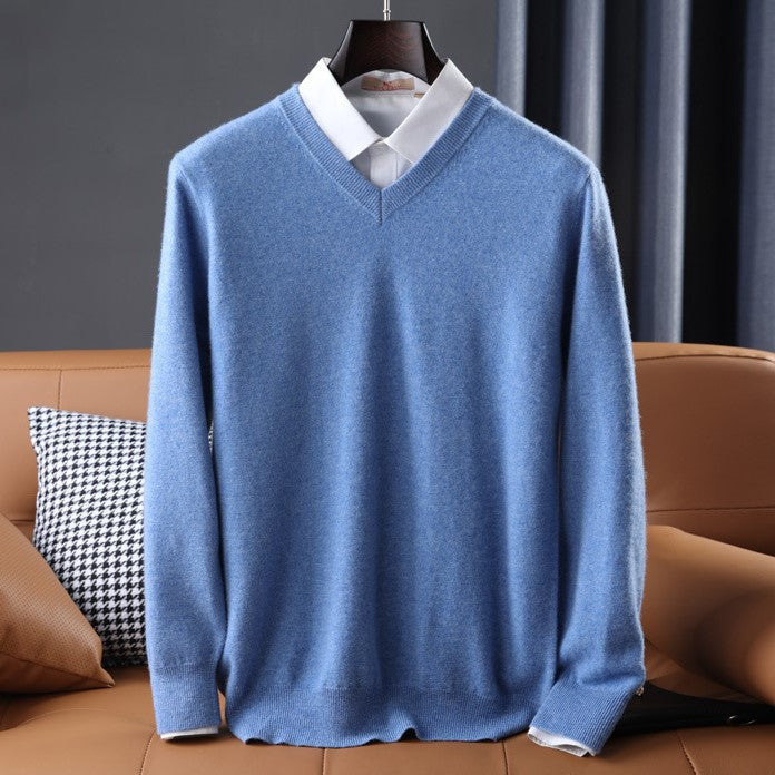 Luxurious Cashmere Blend V-Neck Sweater with Impeccable Fit | Ultra-Soft Comfort in 7 Colors 3