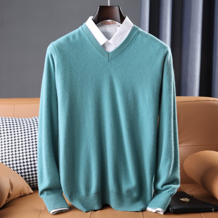Luxurious Cashmere Blend V-Neck Sweater with Impeccable Fit | Ultra-Soft Comfort in 7 Colors 4