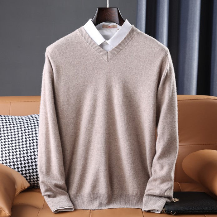 Luxurious Cashmere Blend V-Neck Sweater with Impeccable Fit | Ultra-Soft Comfort in 7 Colors 5