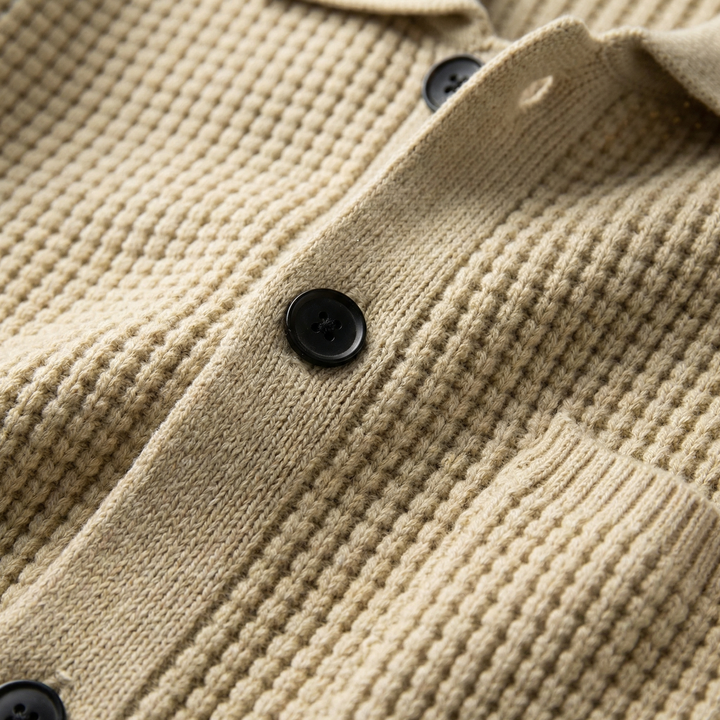 Malta | Knitted Cardigan with Polo Collar Design | Elegant Layering Piece for Casual Style 4