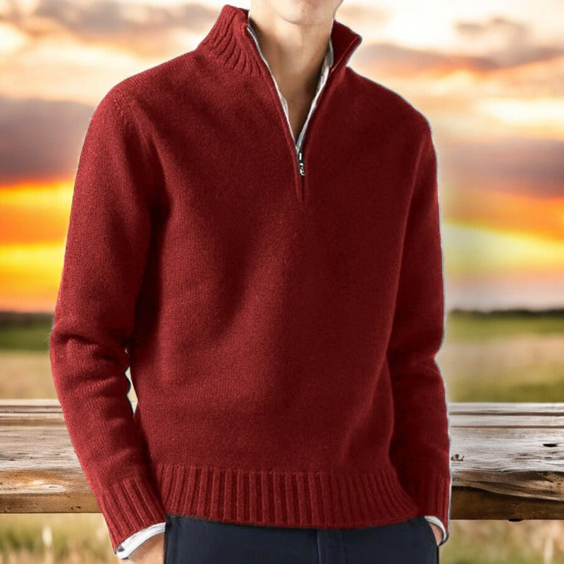 Milancia | Cashmere Sweater with Quarter-Zip Design | Unmatched Comfort for Everyday Wear 0