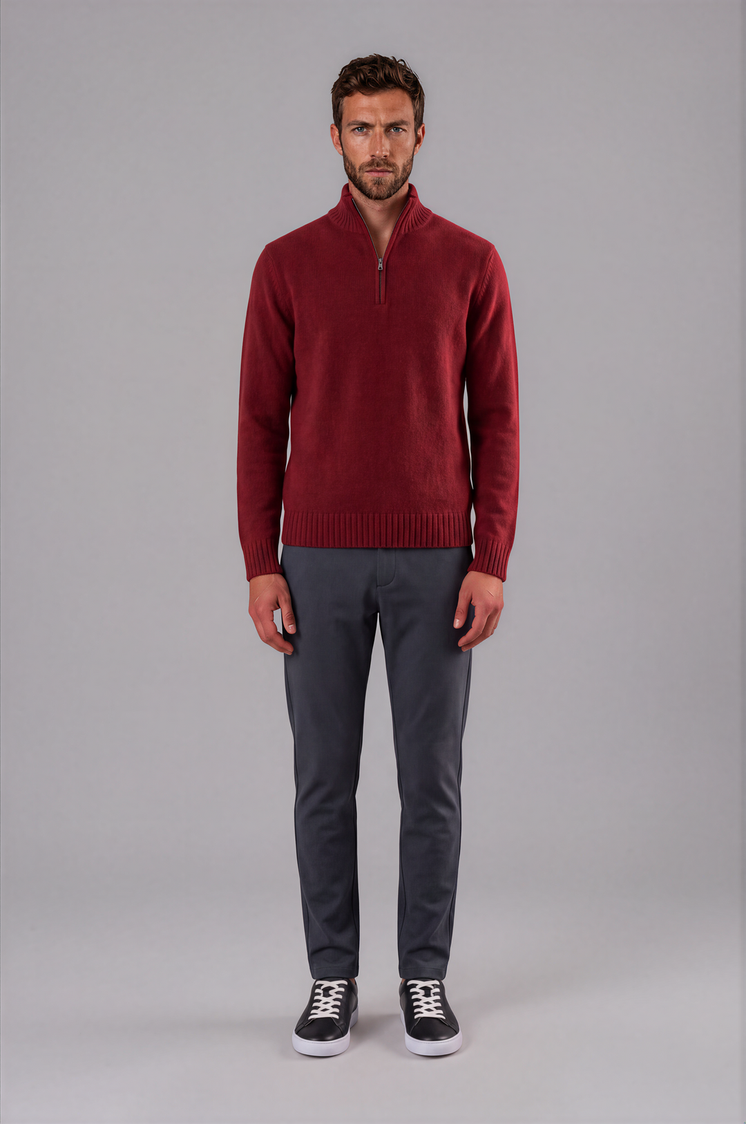 Milancia | Cashmere Sweater with Quarter-Zip Design | Unmatched Comfort for Everyday Wear