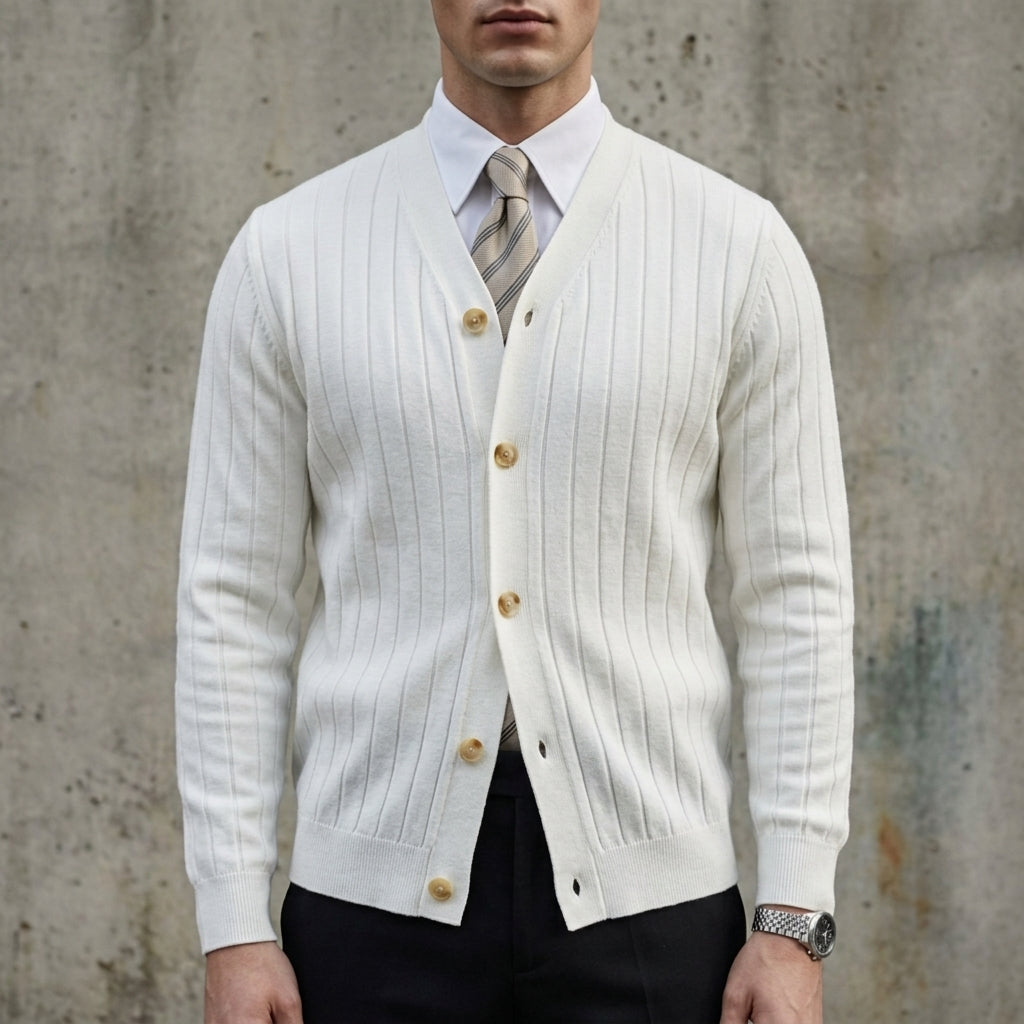 Modern Style | V Neck Cardigan with Slim Fit Design | Versatile Layering for Comfort 0