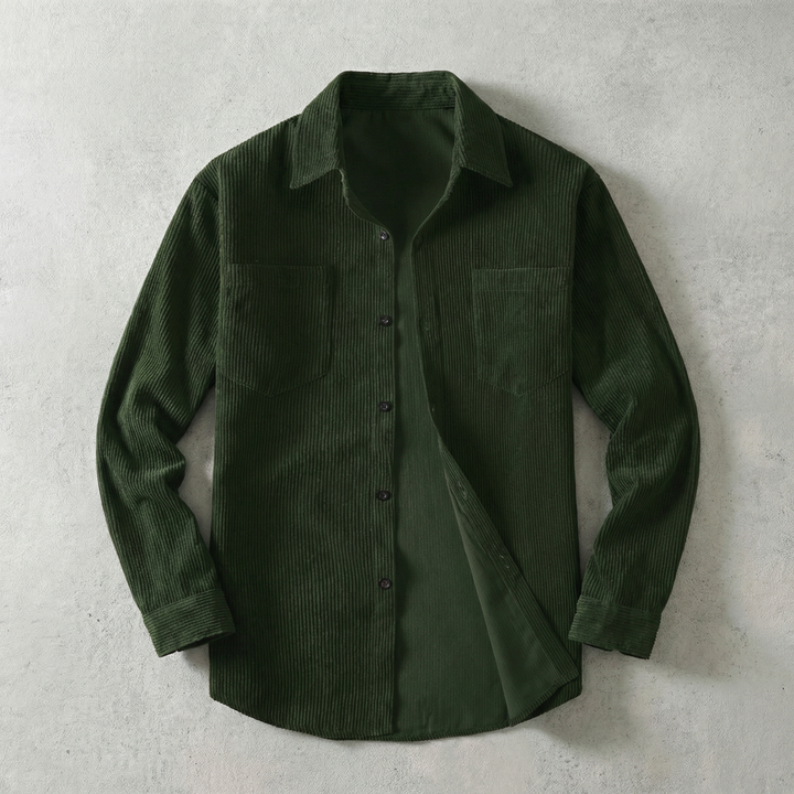 Napoli Collection | Corduroy Lapel Shirt with Premium Cotton Blend | Stylish Casual Wear for Versatile Outfits 2