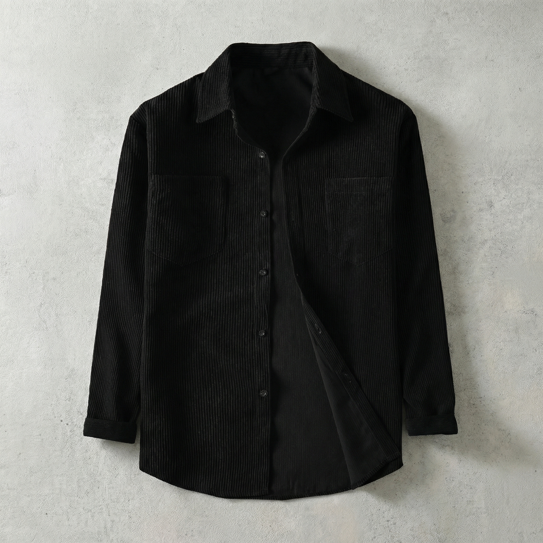 Napoli Collection | Corduroy Lapel Shirt with Premium Cotton Blend | Stylish Casual Wear for Versatile Outfits 3