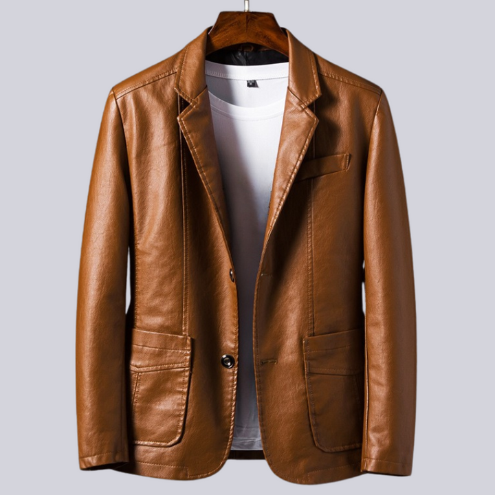 Nightride | Leather Jacket with Smooth Cotton Lining | Lightweight Design for Spring Comfort 0