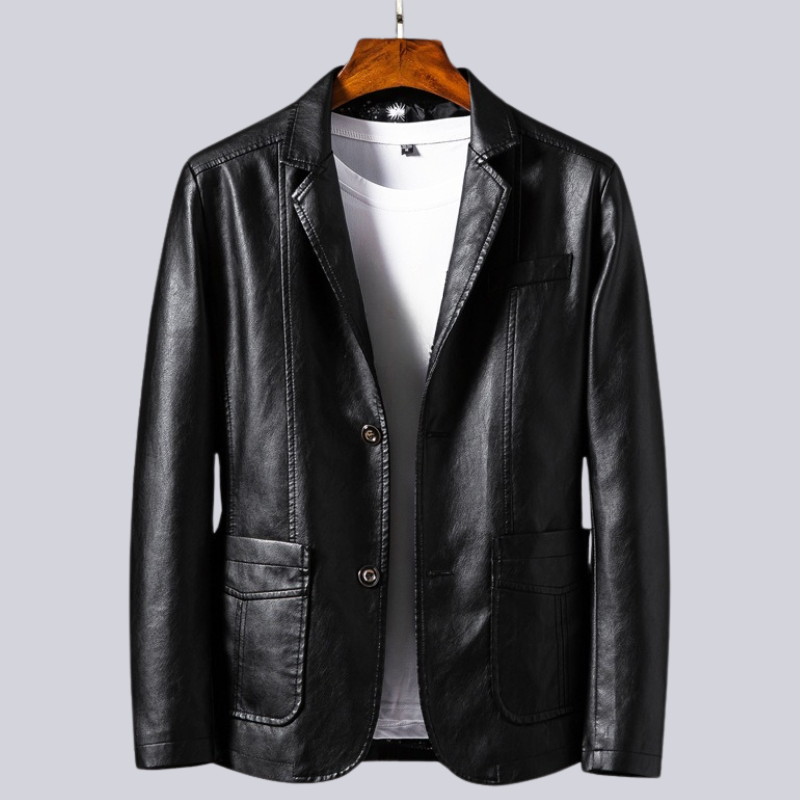 Nightride | Leather Jacket with Smooth Cotton Lining | Lightweight Design for Spring Comfort 1
