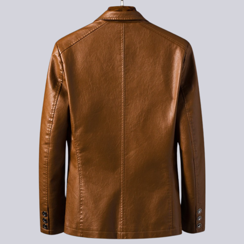 Nightride | Leather Jacket with Smooth Cotton Lining | Lightweight Design for Spring Comfort 2