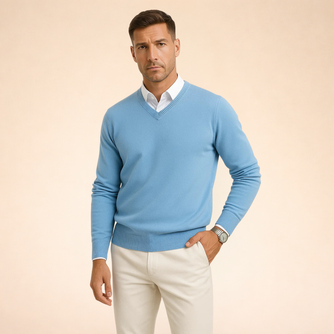 Noah Collection | Cashmere Sweater for Men with Slim Fit Design | Luxurious Comfort for Year-Round Wear 5