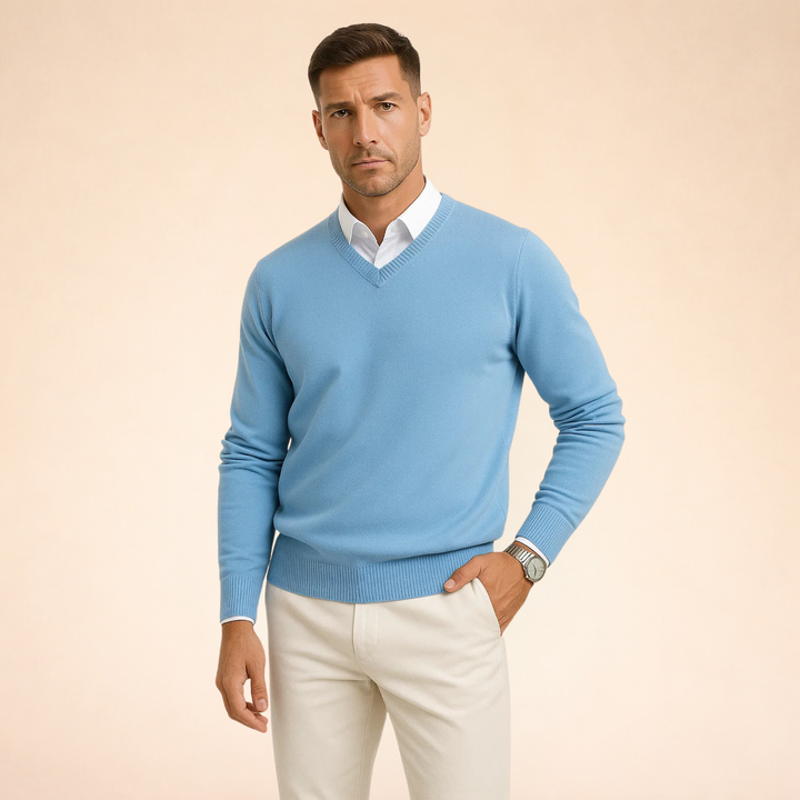 Noah Collection | Cashmere Sweater for Men with Slim Fit Design | Luxurious Comfort for Year-Round Wear 5