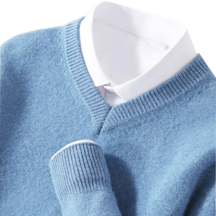 Olympia Collection | Merino V-Neck Sweater with Ultra-Soft Fabric | Perfect Fit for All-Day Comfort 0