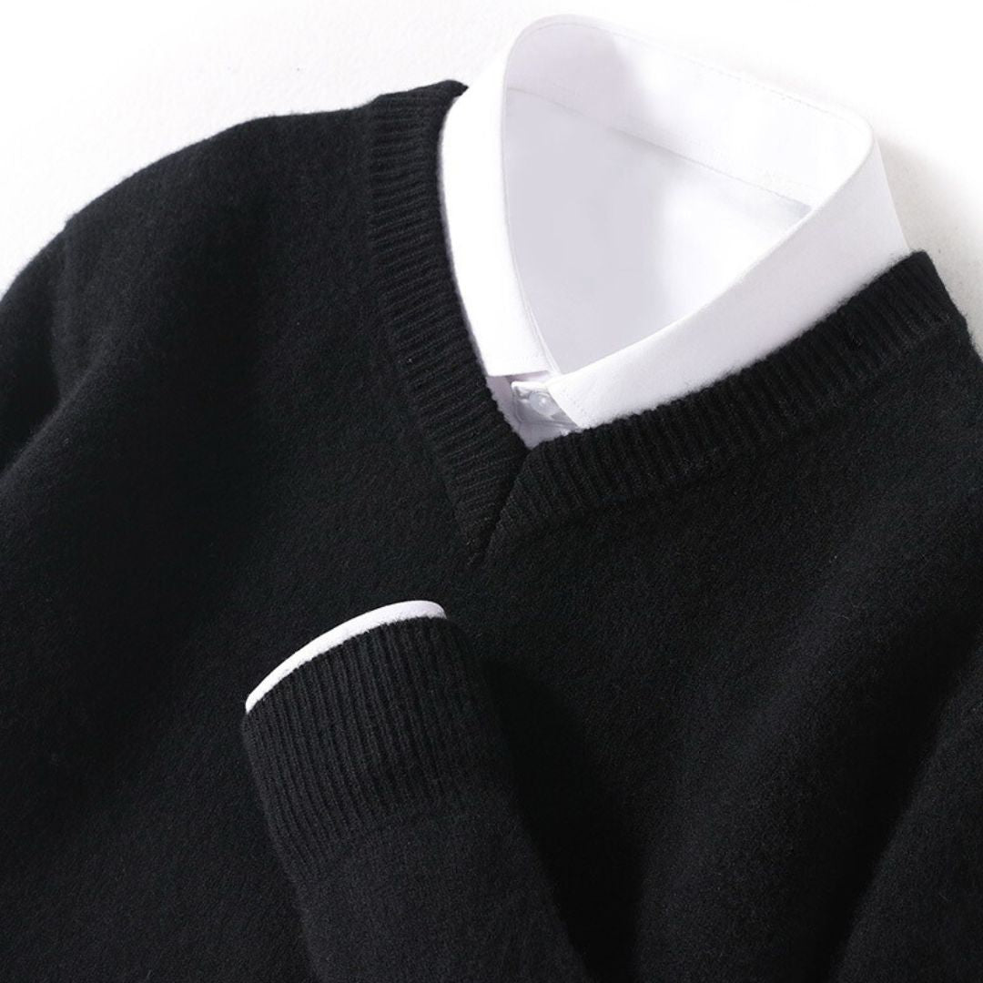 Olympia Collection | Merino V-Neck Sweater with Ultra-Soft Fabric | Perfect Fit for All-Day Comfort 10