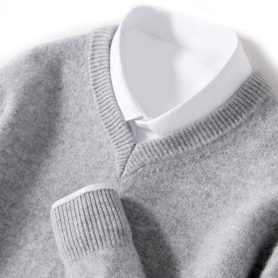 Olympia Collection | Merino V-Neck Sweater with Ultra-Soft Fabric | Perfect Fit for All-Day Comfort 12