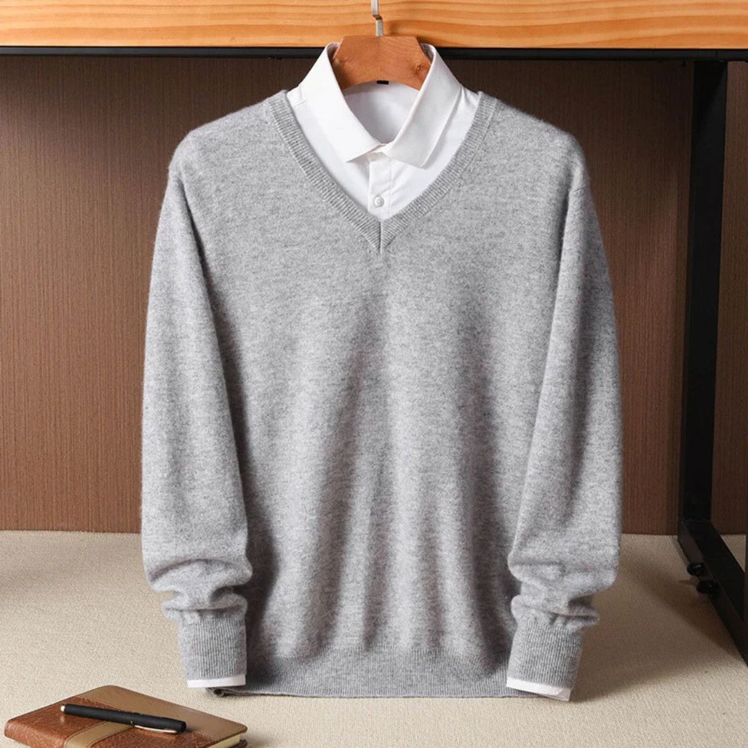 Olympia Collection | Merino V-Neck Sweater with Ultra-Soft Fabric | Perfect Fit for All-Day Comfort 4