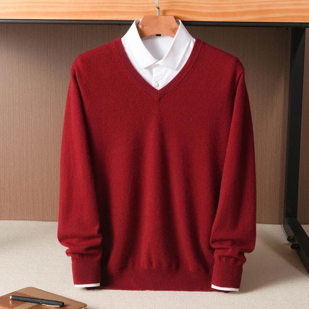 Olympia Collection | Merino V-Neck Sweater with Ultra-Soft Fabric | Perfect Fit for All-Day Comfort 6