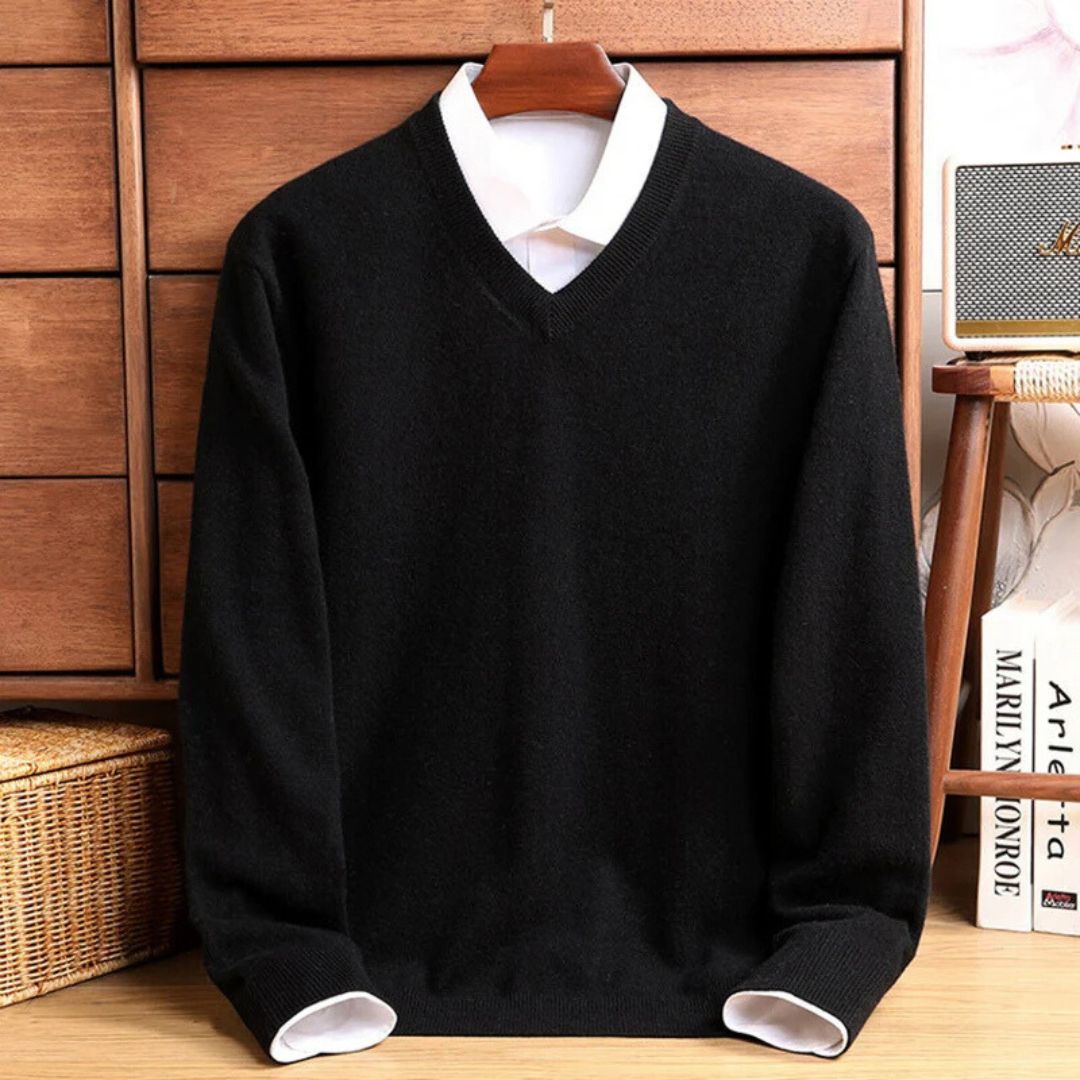 Olympia Collection | Merino V-Neck Sweater with Ultra-Soft Fabric | Perfect Fit for All-Day Comfort 7