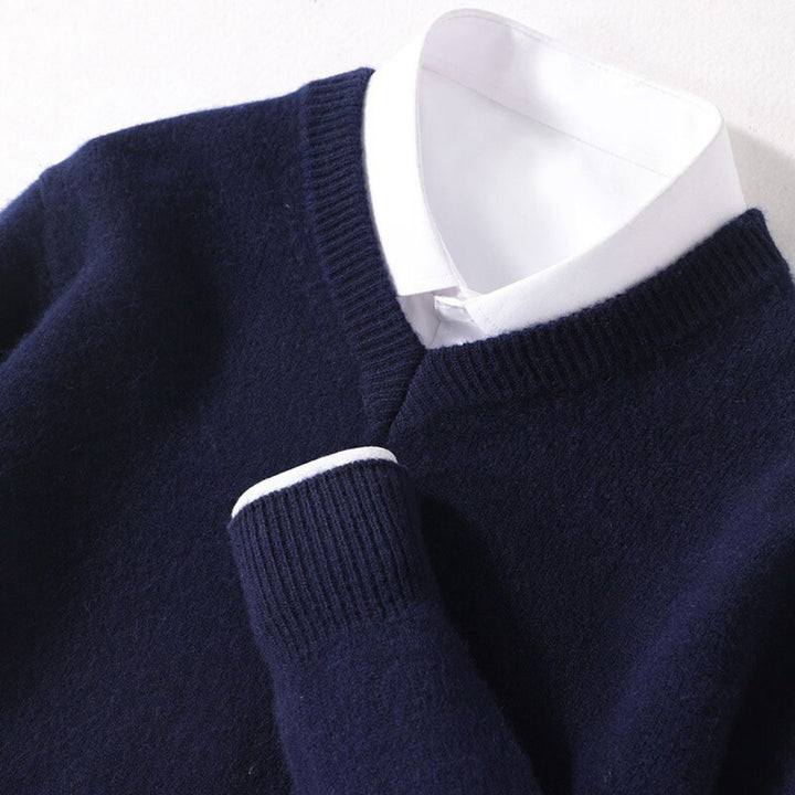 Olympia Collection | Merino V-Neck Sweater with Ultra-Soft Fabric | Perfect Fit for All-Day Comfort 8