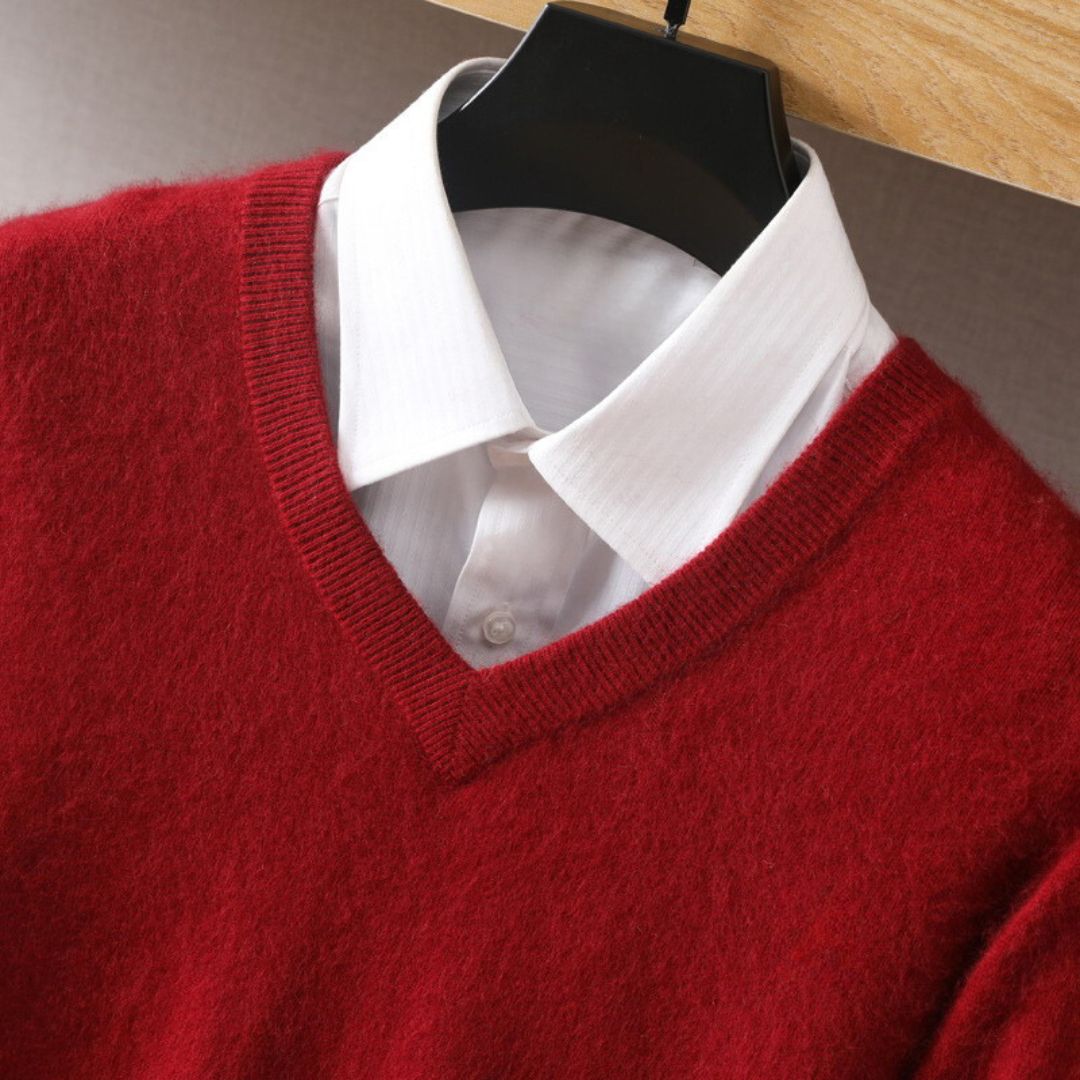 Olympia Collection | Merino V-Neck Sweater with Ultra-Soft Fabric | Perfect Fit for All-Day Comfort 9