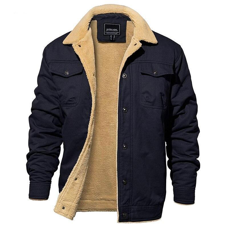 Pilot Jacket | Durable Cotton Canvas with Plush Sherpa Lining | Tailored Fit for Everyday Comfort 1