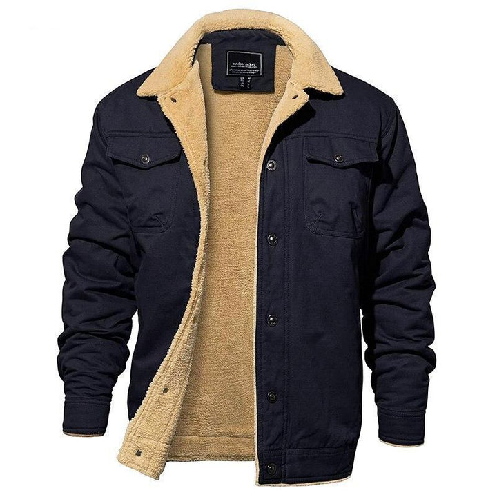 Pilot Jacket | Durable Cotton Canvas with Plush Sherpa Lining | Tailored Fit for Everyday Comfort 1