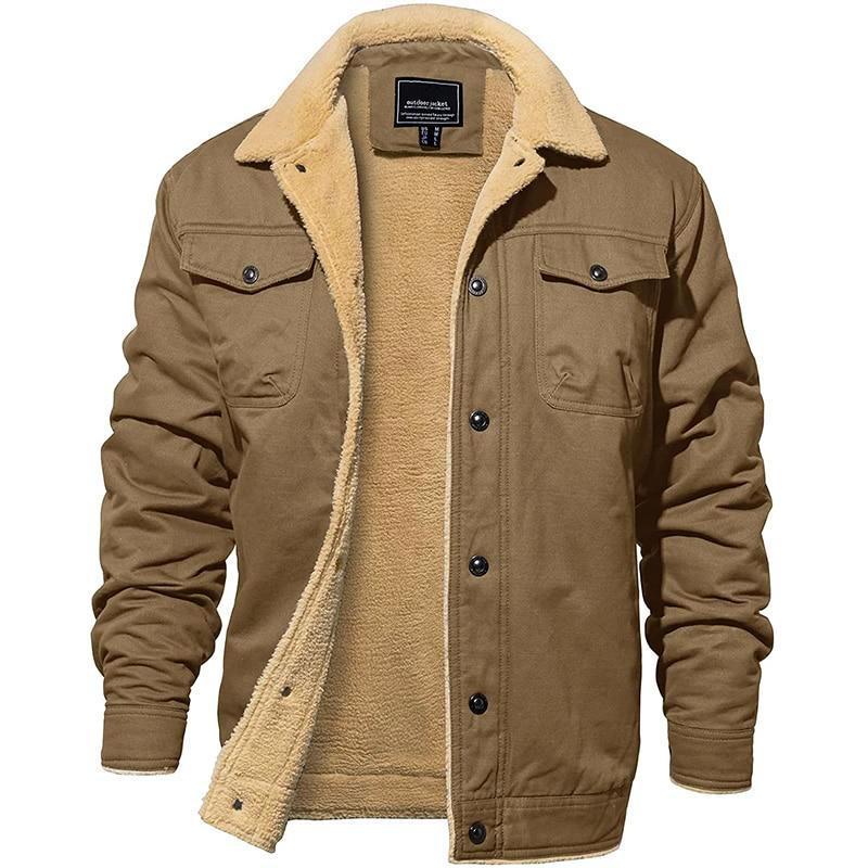 Pilot Jacket | Durable Cotton Canvas with Plush Sherpa Lining | Tailored Fit for Everyday Comfort 4
