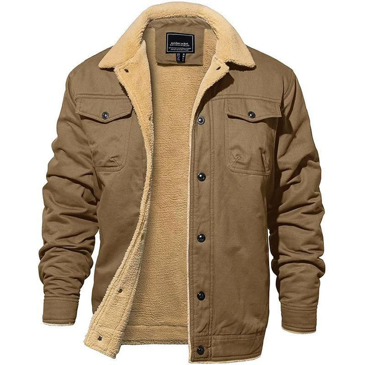 Pilot Jacket | Durable Cotton Canvas with Plush Sherpa Lining | Tailored Fit for Everyday Comfort 4