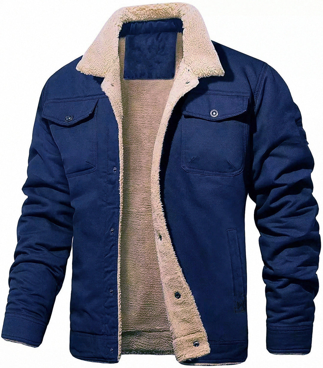 Pilot Jacket | Durable Cotton Canvas with Plush Sherpa Lining | Tailored Fit for Everyday Comfort 5