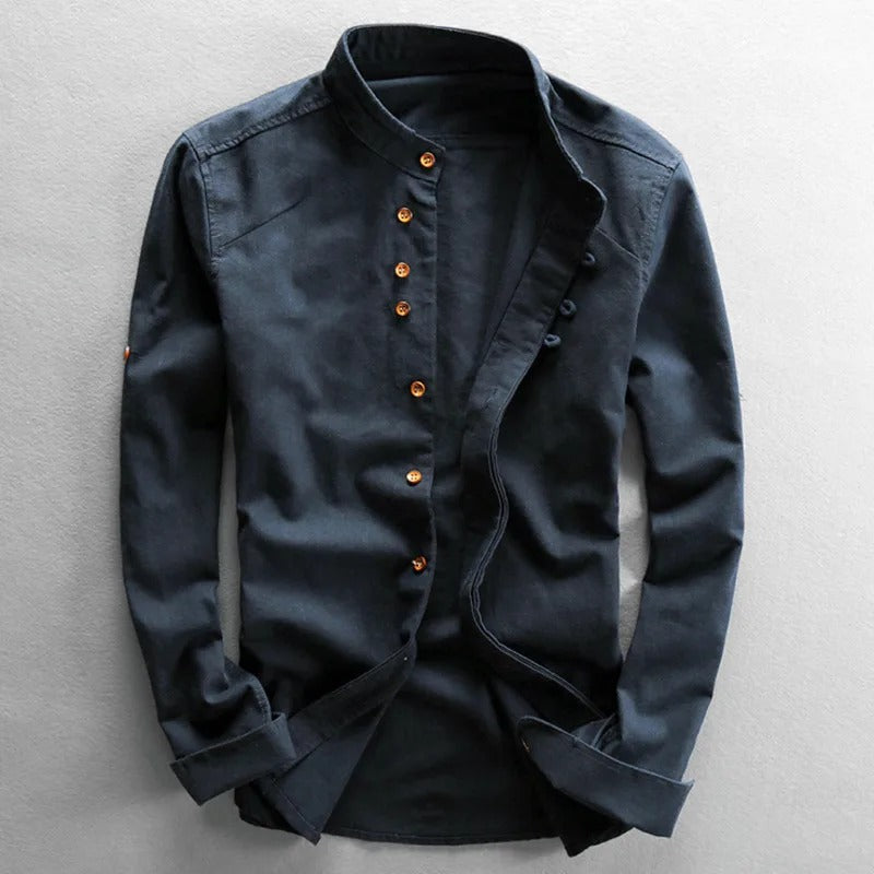 Sapporo Collection | Japanese Style Shirt with Ultra-Soft Linen | Unique Comfort for Everyday Wear 0