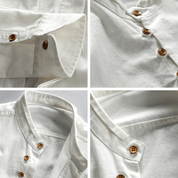 Sapporo Collection | Japanese Style Shirt with Ultra-Soft Linen | Unique Comfort for Everyday Wear 3