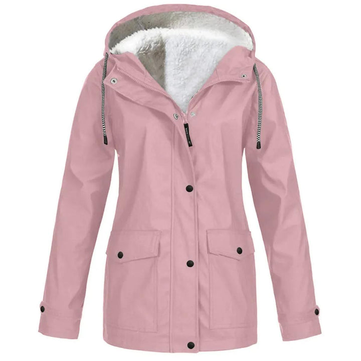 Seasonal Essential | Women's Fleece-Lined Jacket with Hood | Windproof & Stylish Layering for Cold Weather 6