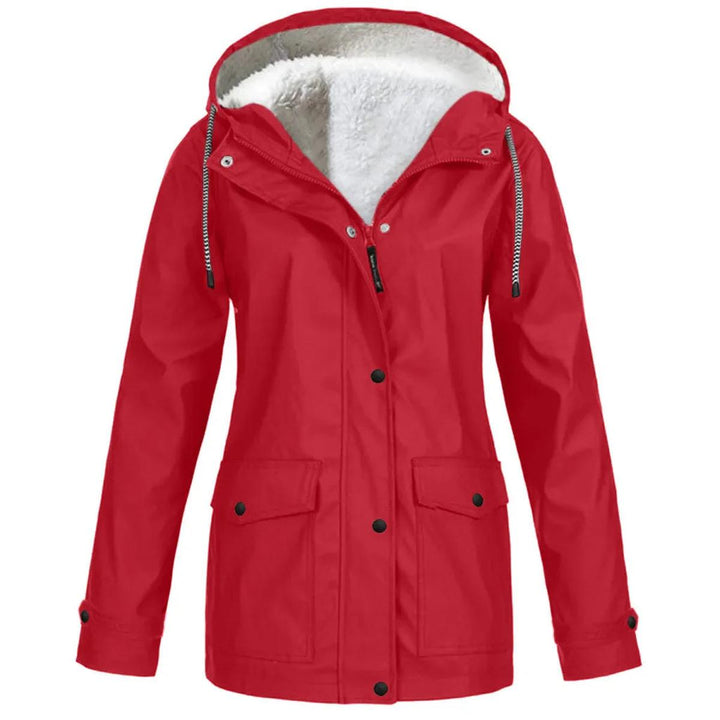 Seasonal Essential | Women's Fleece-Lined Jacket with Hood | Windproof & Stylish Layering for Cold Weather 7