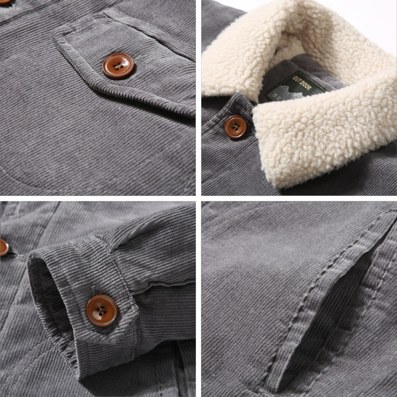 Summit Collection | Corduroy Jacket with Ultra-Soft Padding | Stylish Outerwear for Autumn Comfort 4