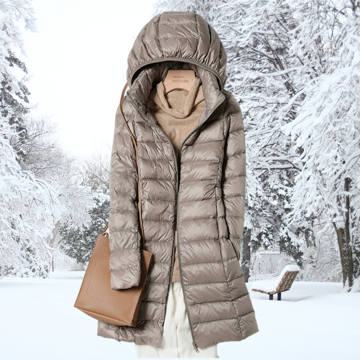 Ultralight Down Jacket Women | Waterproof & Breathable with Detachable Hood | Stylish Autumn Comfort 0