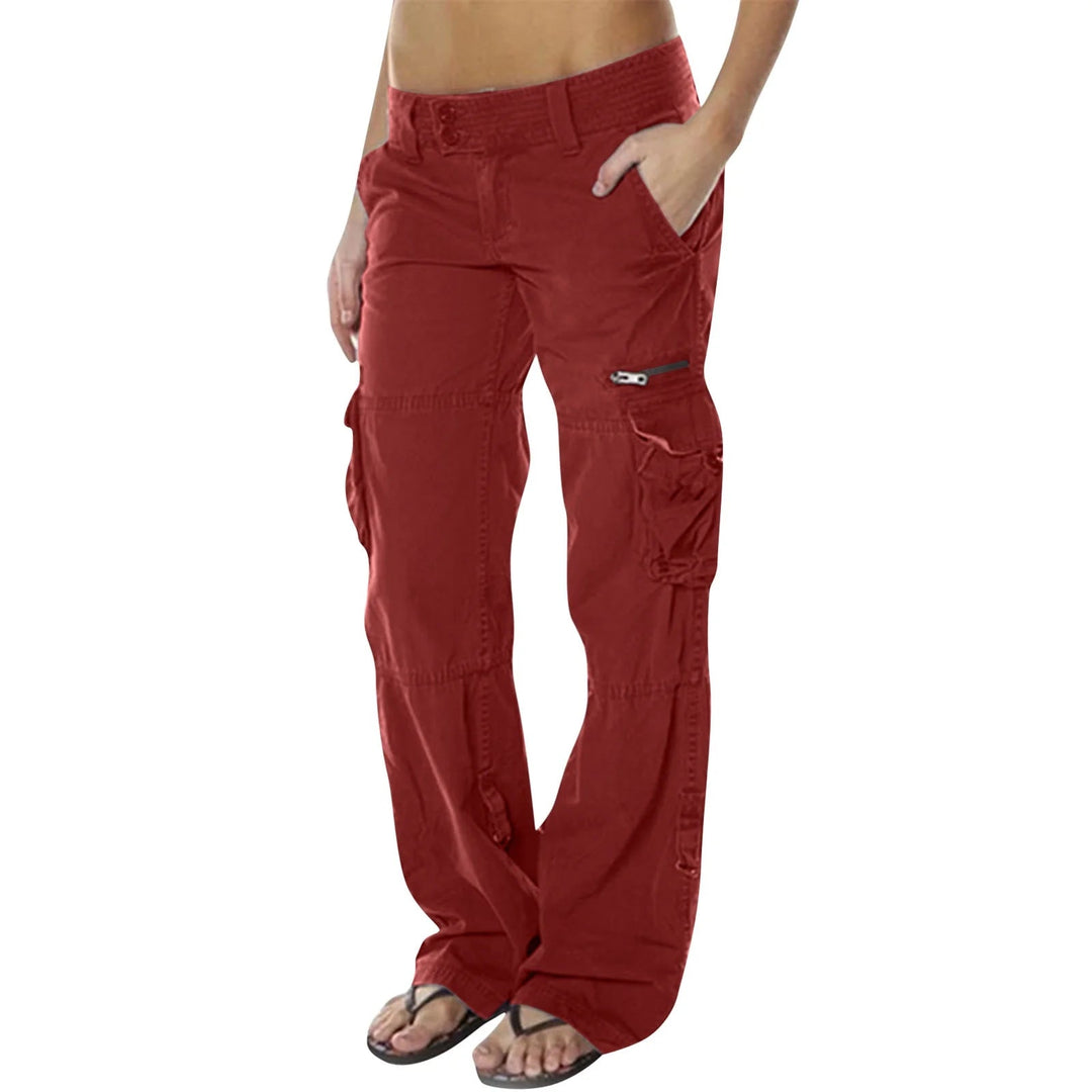 Urban Chic | Black Cargo Pants for Women with Utility Pockets & Drawstring Waist | Comfortable Fit for Everyday Style 2