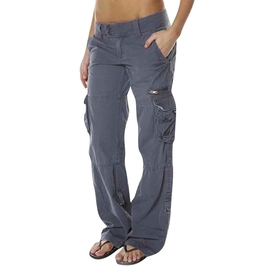 Urban Chic | Black Cargo Pants for Women with Utility Pockets & Drawstring Waist | Comfortable Fit for Everyday Style 4