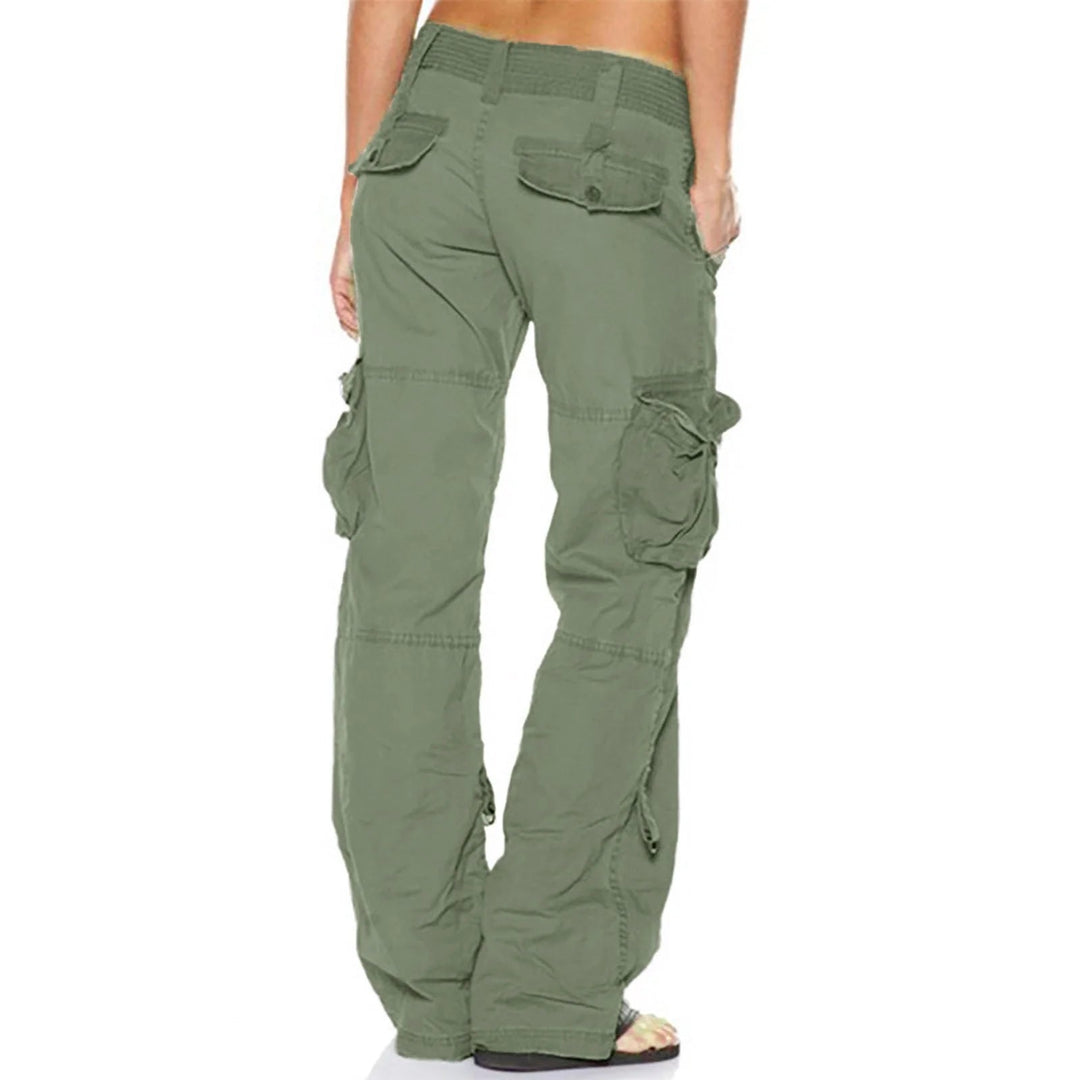 Urban Chic | Black Cargo Pants for Women with Utility Pockets & Drawstring Waist | Comfortable Fit for Everyday Style 6