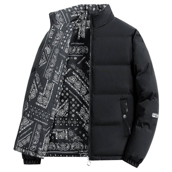 Urban Style | Puffer Jacket for Women with Unique Bandana Detailing | Warm Winter Outerwear 0