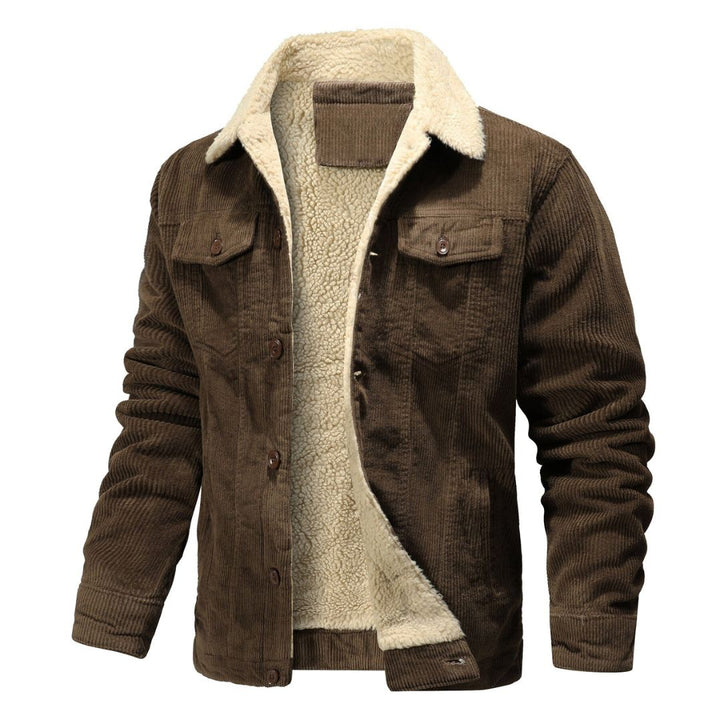 Vintage Charm | Sherpa-Lined Bomber Jacket with Spacious Pockets | Stylish Warmth for Cold Weather 0