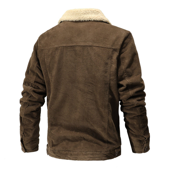 Vintage Charm | Sherpa-Lined Bomber Jacket with Spacious Pockets | Stylish Warmth for Cold Weather 4
